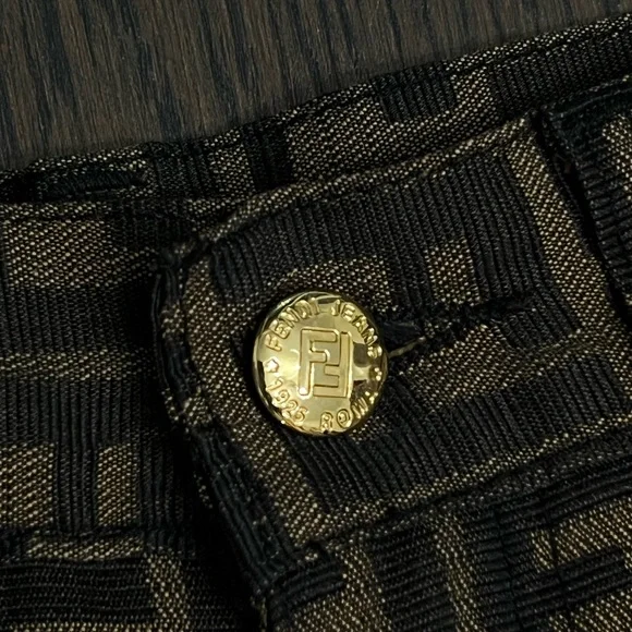 Fendi Classic Zucca Logo Jeans - Picture 3 of 12